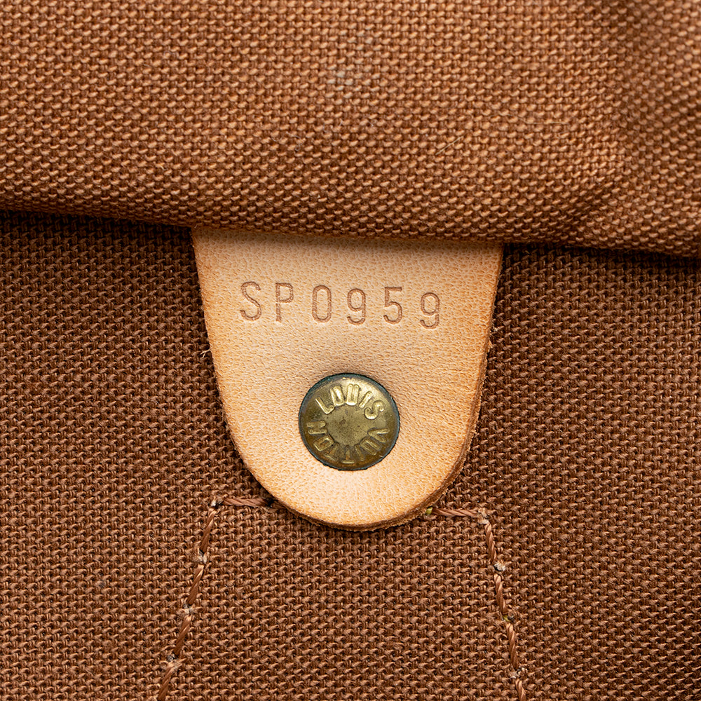 Louis Vuitton Vintage Monogram Canvas Speedy 40 Satchel (SHF-21968) - Image 5