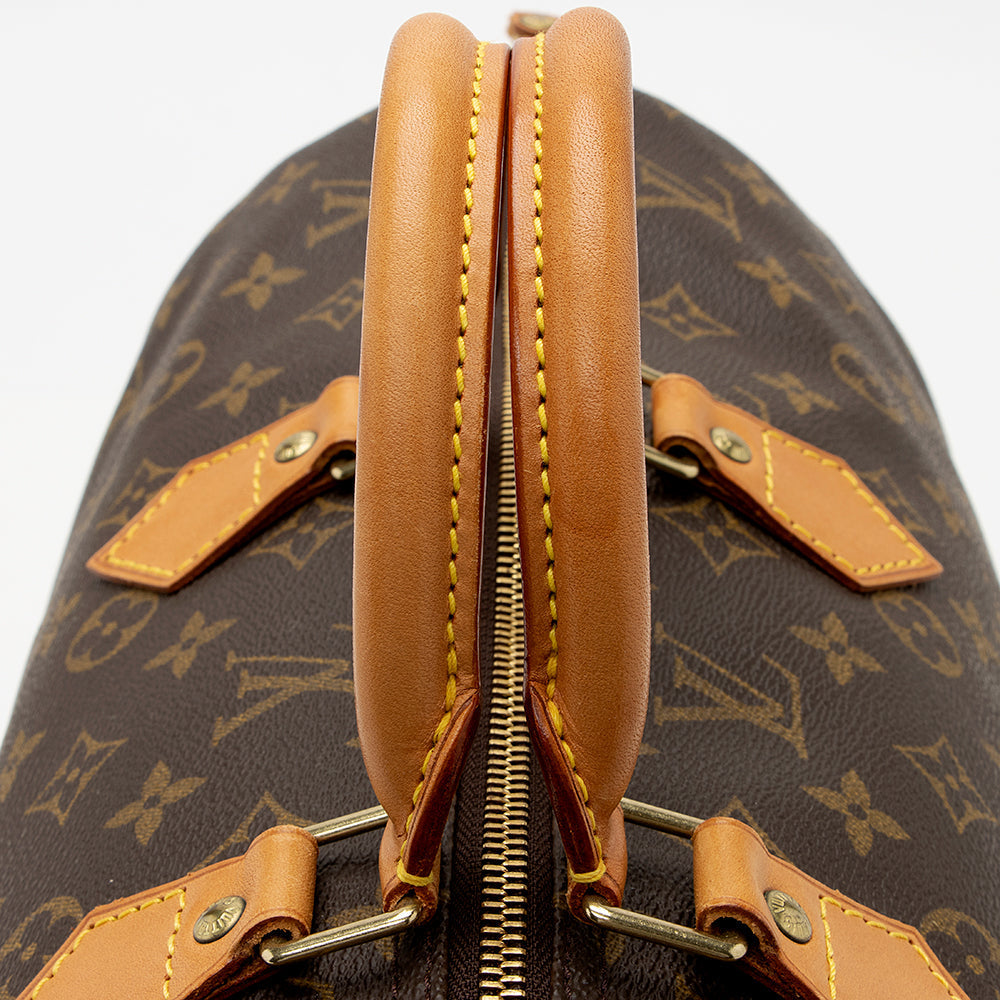 Louis Vuitton Vintage Monogram Canvas Speedy 40 Satchel (SHF-21968) - Image 15