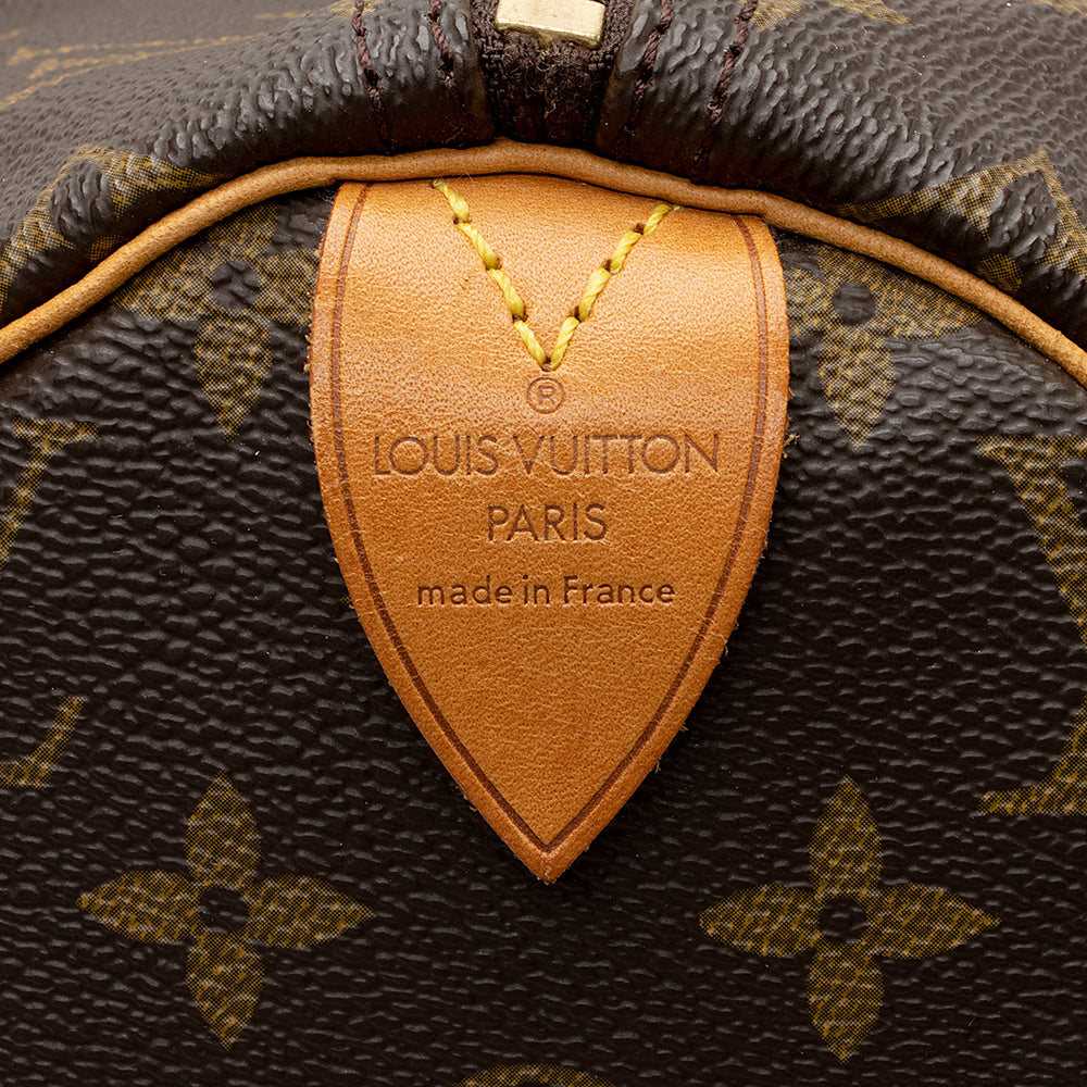 Louis Vuitton Vintage Monogram Canvas Speedy 40 Satchel (SHF-21968) - Image 7