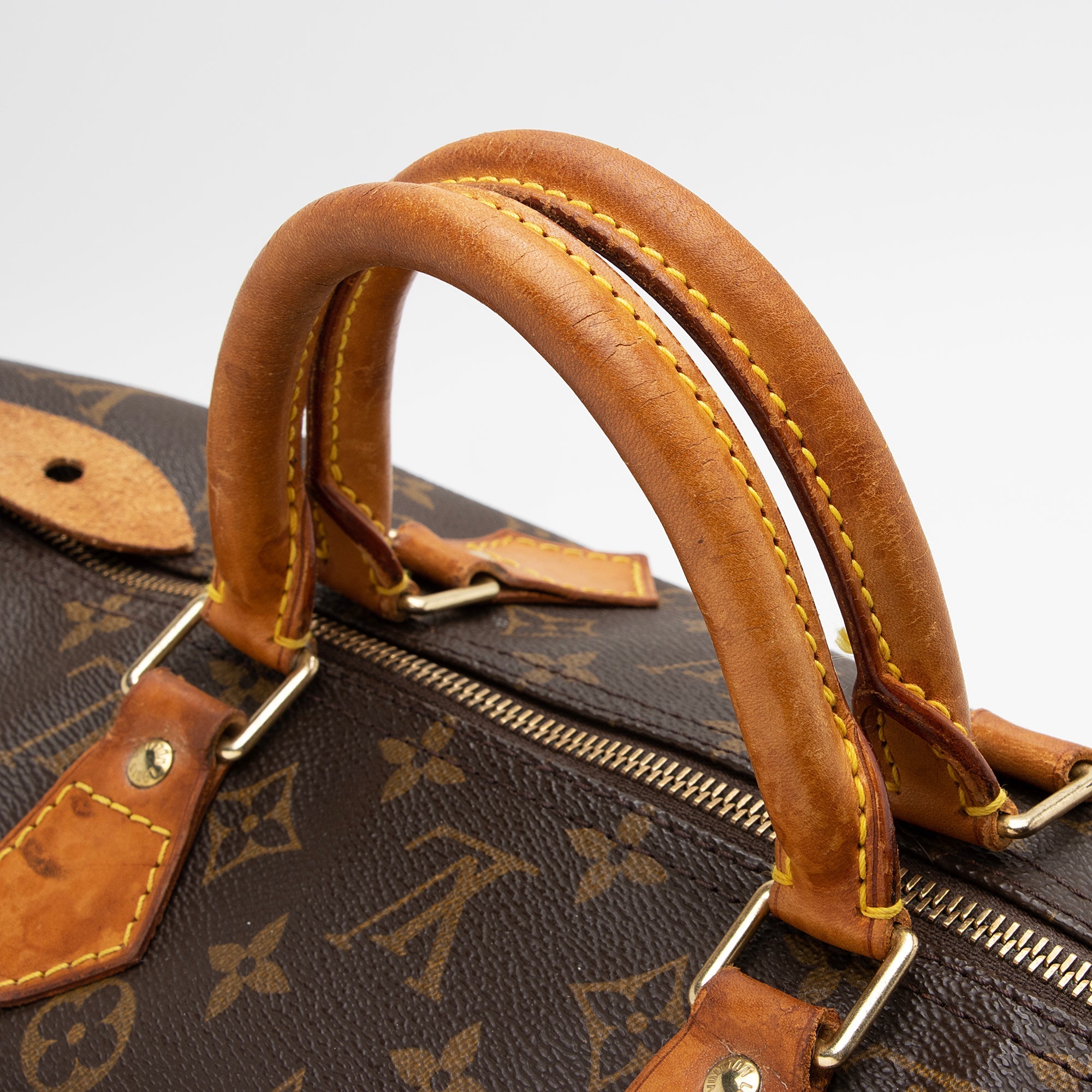 Louis Vuitton Vintage Monogram Canvas Speedy 40 Satchel (SHF-22735) - Image 12