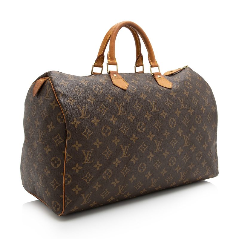 Louis Vuitton Vintage Monogram Canvas Speedy 40 Satchel (SHF-22735)