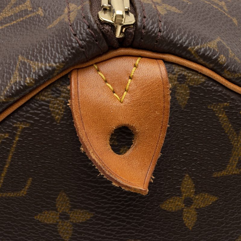 Louis Vuitton Vintage Monogram Canvas Speedy 40 Satchel (SHF-uE7Gjr) - Image 13