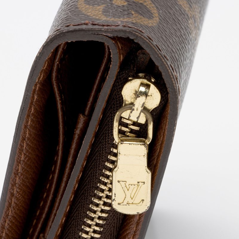 Louis Vuitton Vintage Monogram Canvas Zipped Compact Wallet (SHF-l3w9oX) - Image 13