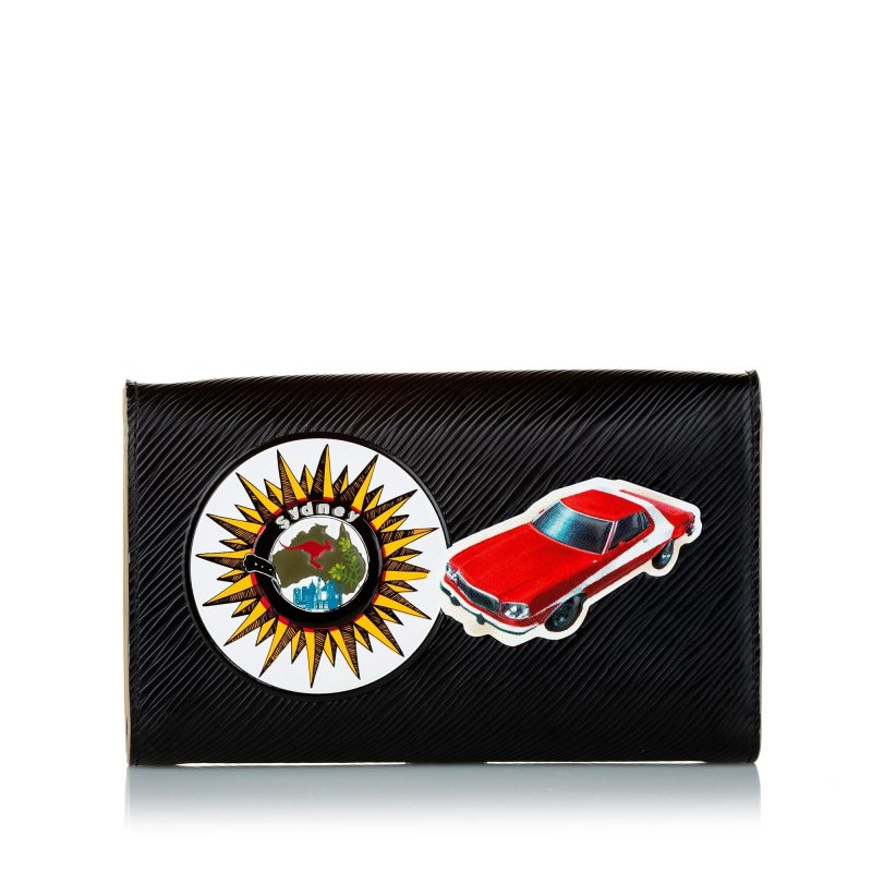 Louis Vuitton World Tour Epi Twist Chain Wallet (SHG-34469) - Image 2