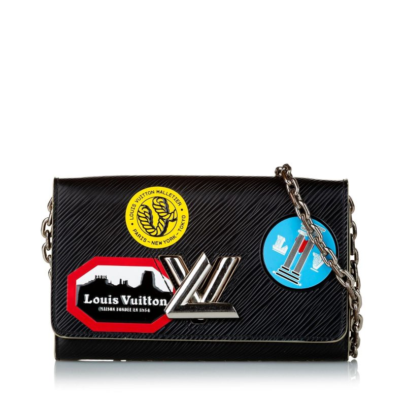 Louis Vuitton World Tour Epi Twist Chain Wallet (SHG-34469) - Image 6