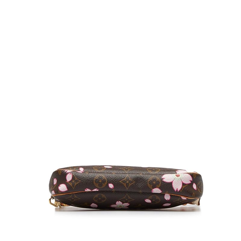 Louis Vuitton x Takashi Murakami Monogram Cherry Blossom Pochette Accessoires (SHG-RrgtNO) - Image 3