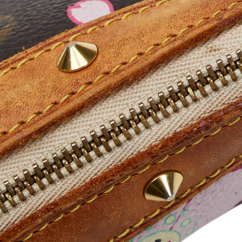 Louis Vuitton x Takashi Murakami Monogram Cherry Blossom Pochette Accessoires (SHG-RrgtNO) - Image 12