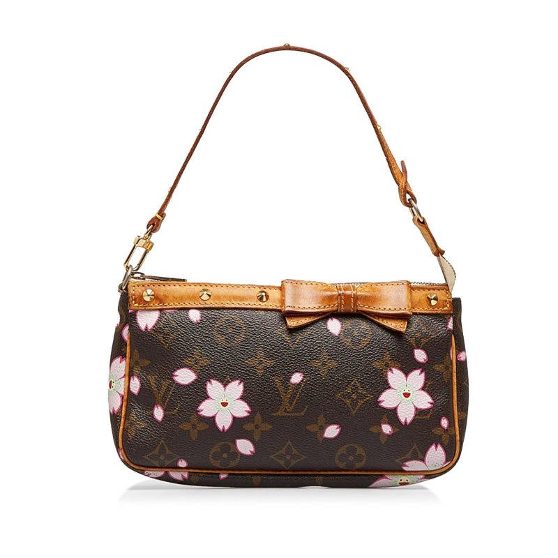 Louis Vuitton x Takashi Murakami Monogram Cherry Blossom Pochette Accessoires (SHG-RrgtNO) - Image 15