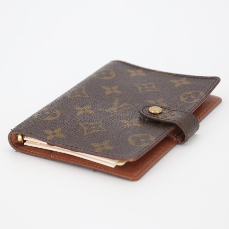 Louis Vuitton Monogram Coated Canvas Ring Agenda Planner Book Cover LV-1118P-0020 - Image 5