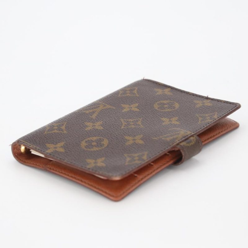 Louis Vuitton Monogram Coated Canvas Ring Agenda Planner Book Cover LV-1118P-0020 - Image 6
