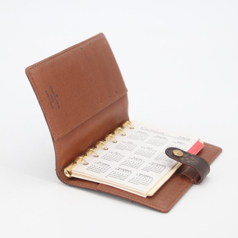 Louis Vuitton Monogram Coated Canvas Ring Agenda Planner Book Cover LV-1118P-0020 - Image 8