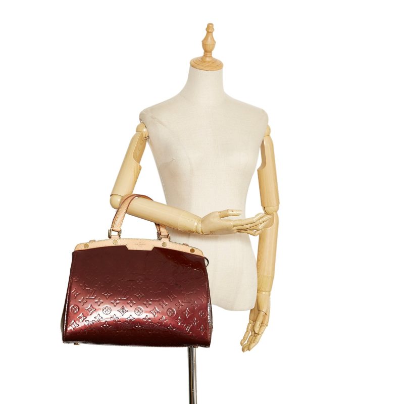 Louis Vuitton Brea GM Red Monogram Vernis - Image 11