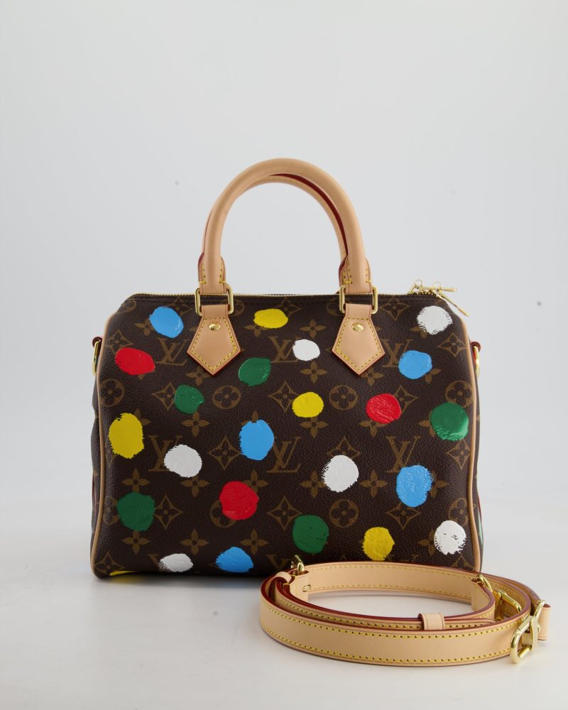 Louis Vuitton X Yayoi Kusama 25 Speedy Bag Bandoulière in Monogram Canvas - Image 15