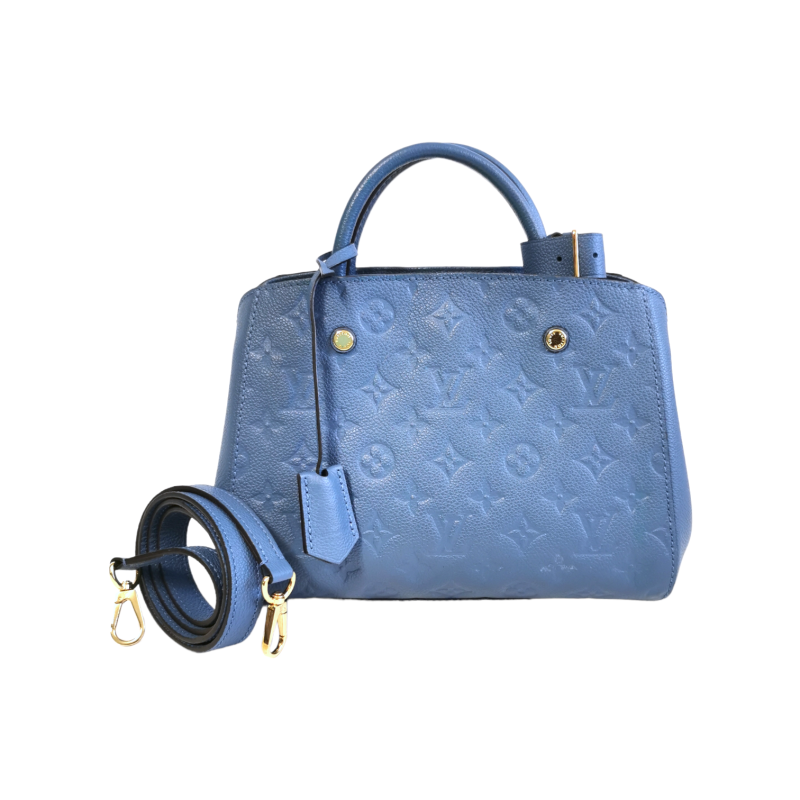 Louis Vuitton Montaigne BB Blue Monogram Empreinte - Image 12