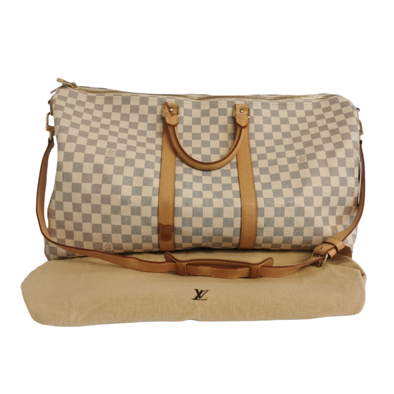 Louis Vuitton Keepall 55 Damier Azur Canvas - Image 9