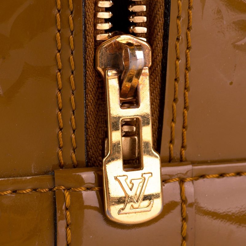 Louis Vuitton Alma PM Brown Monogram Vernis - Image 7