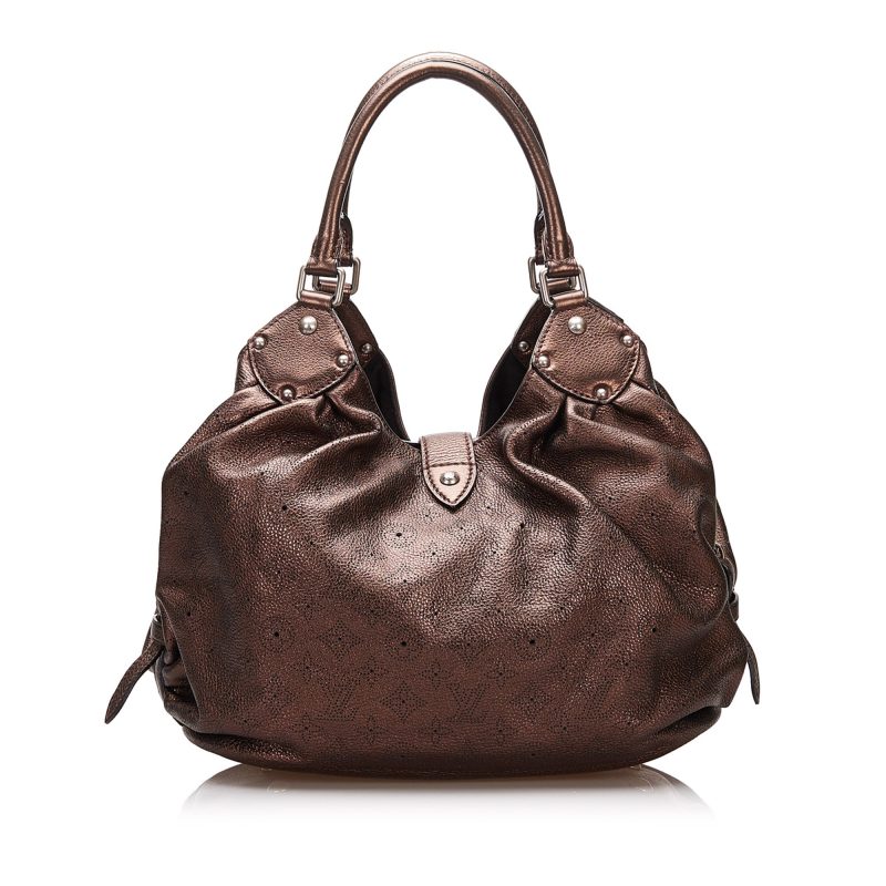 Louis Vuitton Mahina Hobo Bag Metallic Brown - Image 2