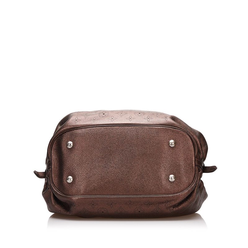 Louis Vuitton Mahina Hobo Bag Metallic Brown - Image 3