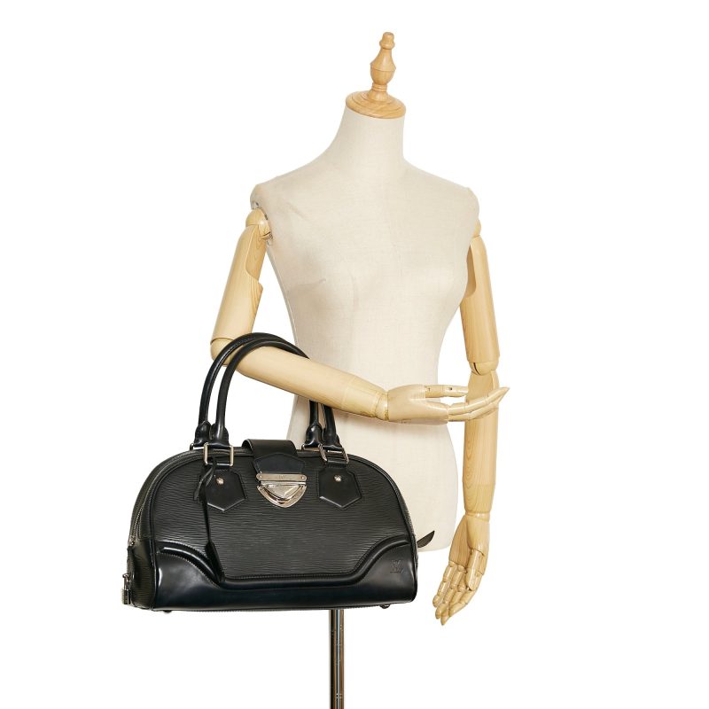 Louis Vuitton Bowling Montaigne GM Black Epi - Image 11