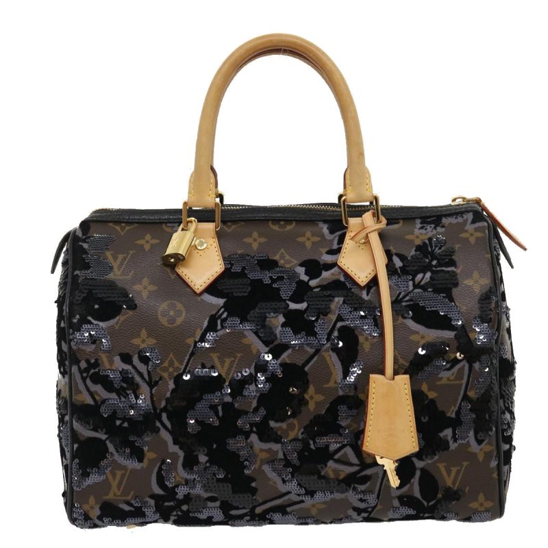 Louis Vuitton Monogram Fleur De Jais Speedy 30 Hand Bag M40436 LV Auth fm1424A - Image 12