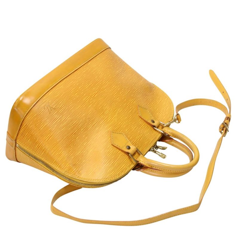 Louis Vuitton Alma Tassil Leather Pm Yellow Epi Shoulder Bag LV-B0916P-0069 - Image 4