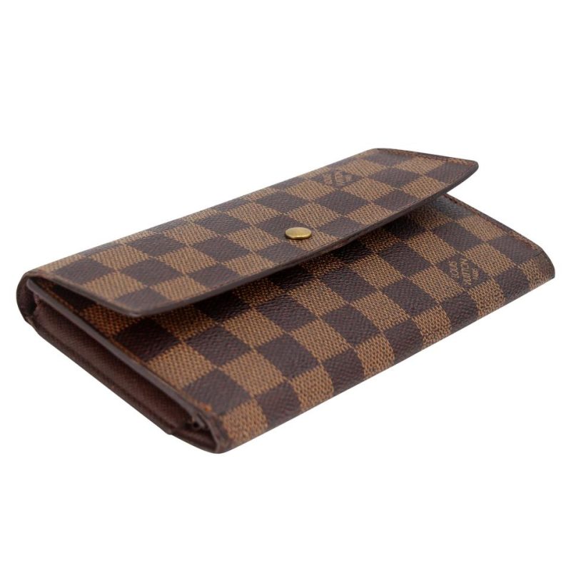 Louis Vuitton Damier Ebene Canvas Sarah Travel Wallet LV-0402N-0105