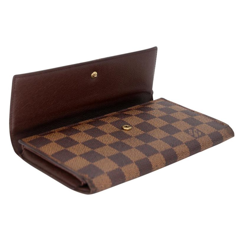 Louis Vuitton Damier Ebene Canvas Sarah Travel Wallet LV-0402N-0105 - Image 4