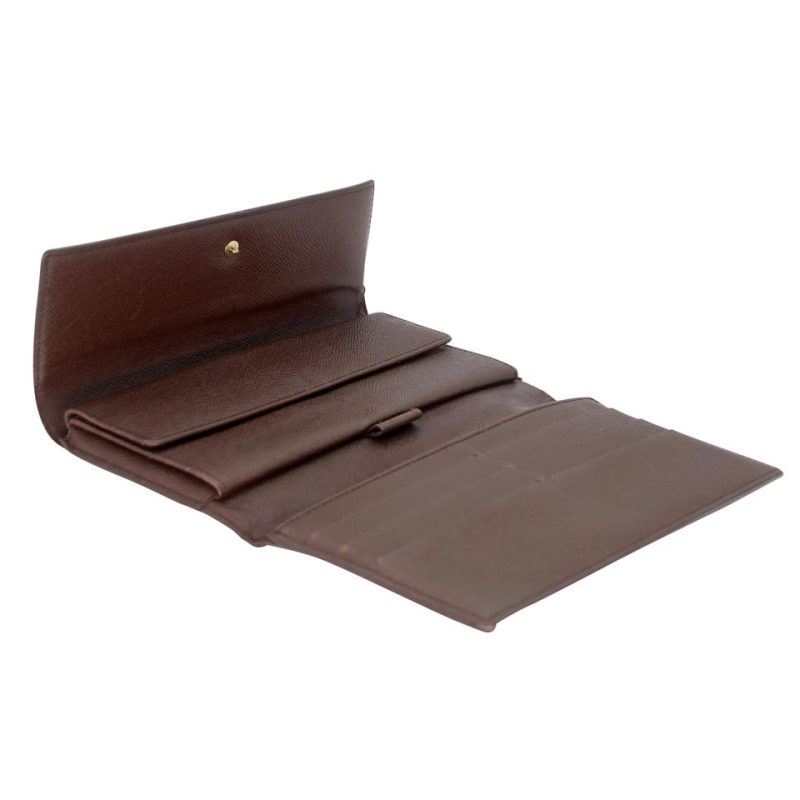 Louis Vuitton Damier Ebene Canvas Sarah Travel Wallet LV-0402N-0105 - Image 5