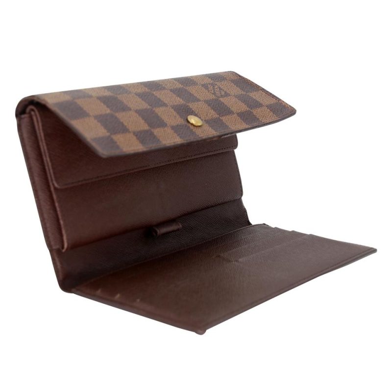 Louis Vuitton Damier Ebene Canvas Sarah Travel Wallet LV-0402N-0105 - Image 6