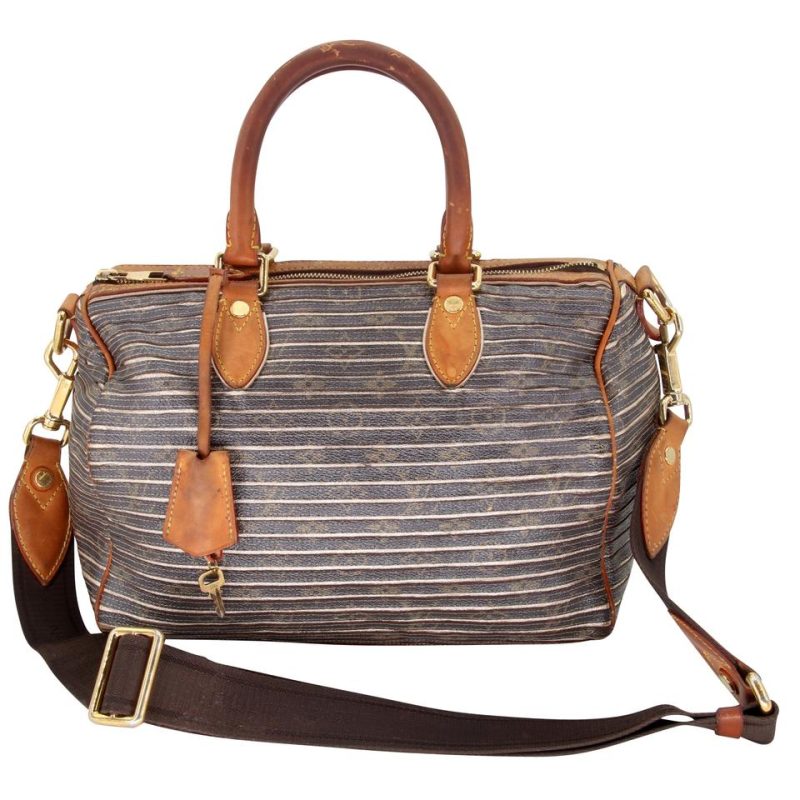 Louis Vuitton Speedy Eden Limited Edition Bandouliere Pesh Monogram Canvas Cross Body Bag - Image 11