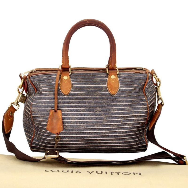 Louis Vuitton Speedy Eden Limited Edition Bandouliere Pesh Monogram Canvas Cross Body Bag