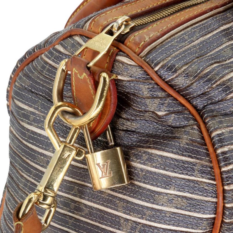 Louis Vuitton Speedy Eden Limited Edition Bandouliere Pesh Monogram Canvas Cross Body Bag - Image 6