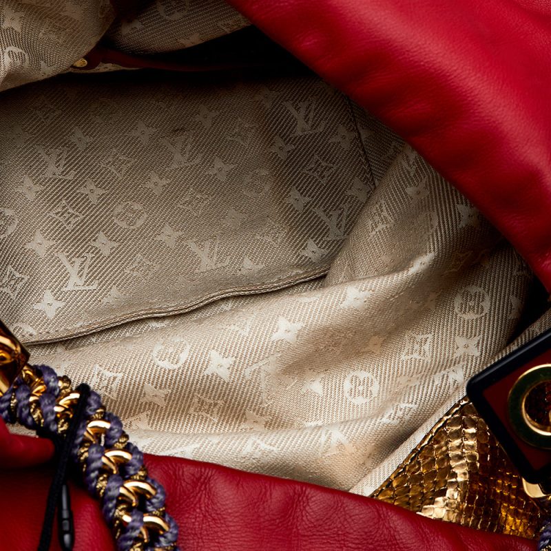 Louis Vuitton Leather And Jacquard Limited Edition Safari Flight Bag - Image 7
