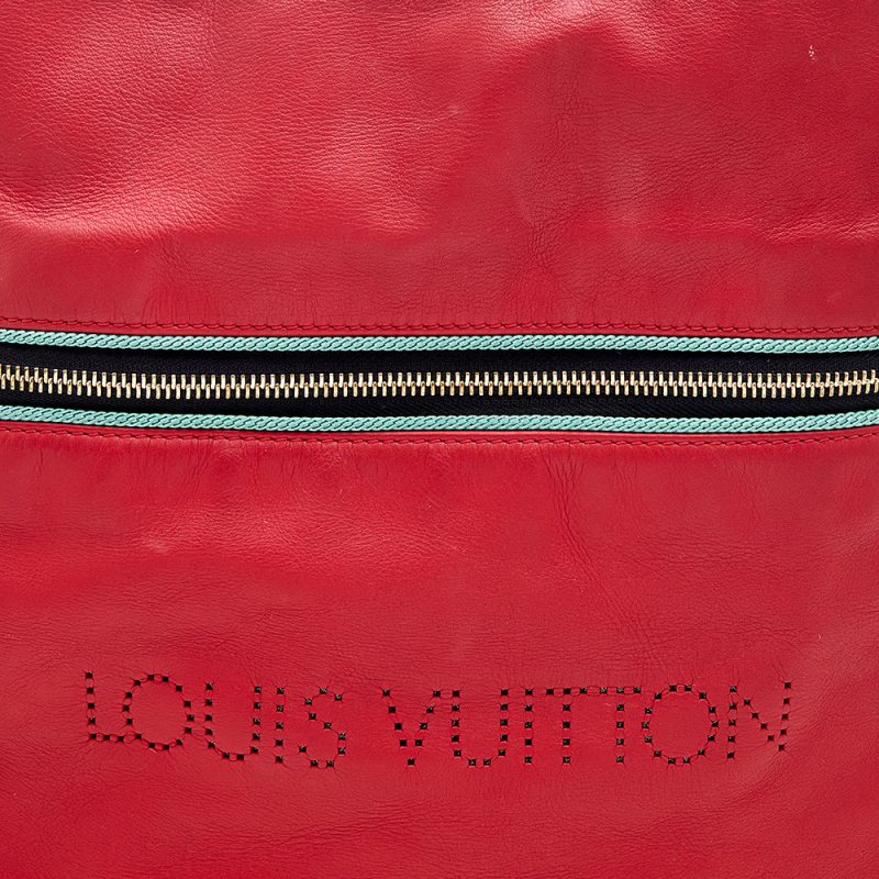Louis Vuitton Leather And Jacquard Limited Edition Safari Flight Bag - Image 5