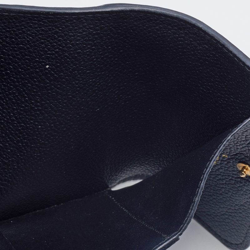 Louis Vuitton Black Monogram Empreinte Pont Neuf Compact Wallet - Image 3