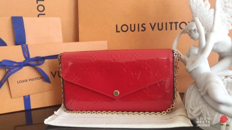 Louis Vuitton Pochette Felicie Bag Monogram Leather Cerise - Image 4