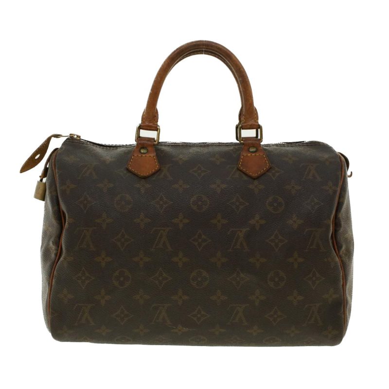 LOUIS VUITTON Monogram Speedy 30 Hand Bag M41526 LV Auth rd5009