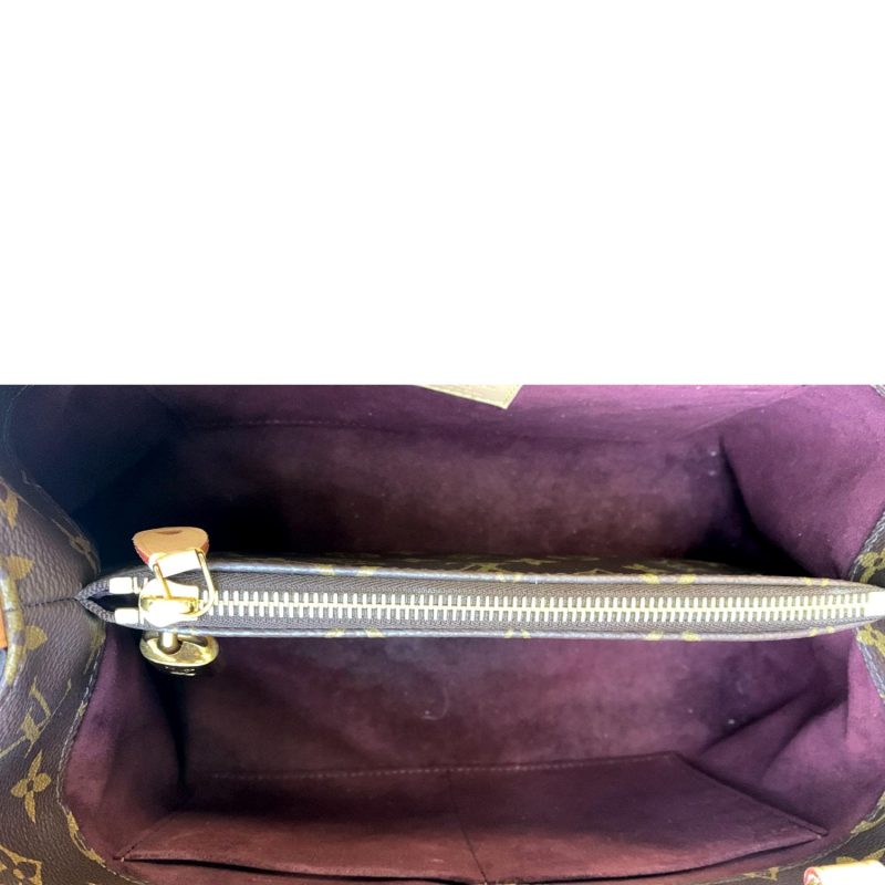 LOUIS VUITTON Montaigne MM Monogram Canvas Shoulder Bag Brown - Image 10